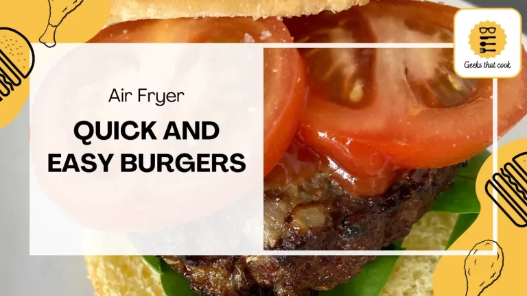 Quick and Easy Air Fried Burgers