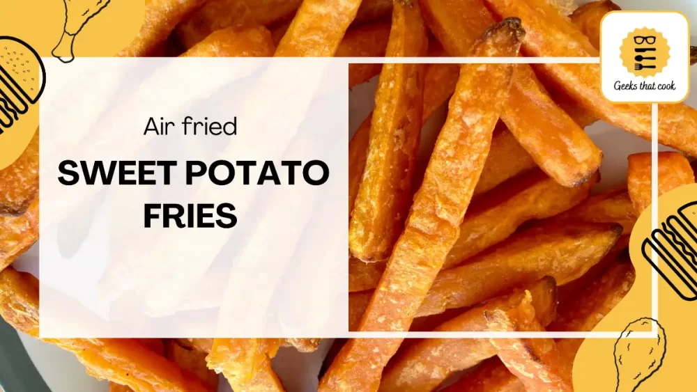 Air Fried Frozen Sweet Potato Fries Feature