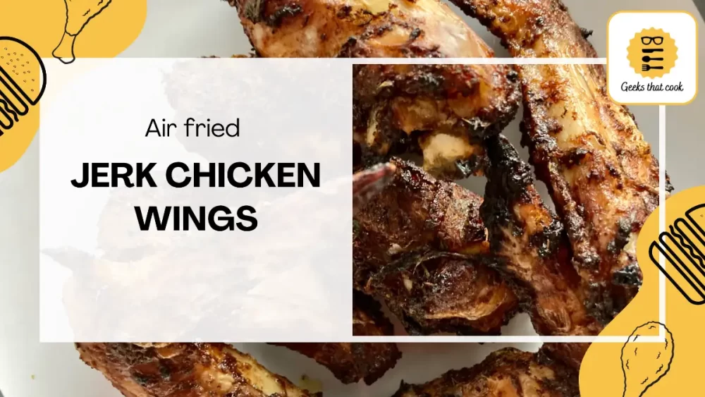 Air Fried Jerk Chicken Wings Feature